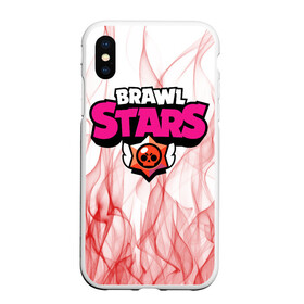 Чехол для iPhone XS Max матовый с принтом BRAWL STARS в Новосибирске, Силикон | Область печати: задняя сторона чехла, без боковых панелей | 8 bit | barley | brawl stars | brock | bull | colt | crow | dynamike | fire | frank | jessie | leon | nita | барли | бравл старс | брок | булл | ворон | джесси | динамайк | кольт | леон | огонь | фрэнк