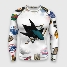 Мужской рашгард 3D с принтом San Jose Sharks (Z) в Новосибирске,  |  | anaheim ducks | arizona coyotes | boston bruins | buffalo sabres | calgary flames | canadiens de montreal | carolina hurricanes | chicago blackhawks | colorado avalanche | columbus blue jackets | dallas stars | detroit red wings | edmonton oil | hockey | 