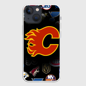 Чехол для iPhone 13 mini с принтом Calgary Flames (Z) в Новосибирске,  |  | Тематика изображения на принте: anaheim ducks | arizona coyotes | boston bruins | buffalo sabres | calgary flames | canadiens de montreal | carolina hurricanes | chicago blackhawks | colorado avalanche | columbus blue jackets | dallas stars | detroit red wings | edmonton oil | hockey | 