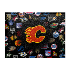 Обложка для студенческого билета с принтом Calgary Flames (Z) в Новосибирске, натуральная кожа | Размер: 11*8 см; Печать на всей внешней стороне | Тематика изображения на принте: anaheim ducks | arizona coyotes | boston bruins | buffalo sabres | calgary flames | canadiens de montreal | carolina hurricanes | chicago blackhawks | colorado avalanche | columbus blue jackets | dallas stars | detroit red wings | edmonton oil | hockey | 