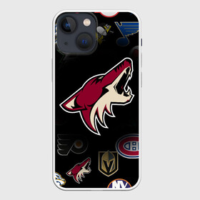 Чехол для iPhone 13 mini с принтом Arizona Coyotes | NHL (Z) в Новосибирске,  |  | anaheim ducks | arizona coyotes | boston bruins | buffalo sabres | calgary flames | canadiens de montreal | carolina hurricanes | chicago blackhawks | colorado avalanche | columbus blue jackets | dallas stars | detroit red wings | edmonton oil | hockey | 