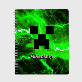 Тетрадь с принтом Minecraft в Новосибирске, 100% бумага | 48 листов, плотность листов — 60 г/м2, плотность картонной обложки — 250 г/м2. Листы скреплены сбоку удобной пружинной спиралью. Уголки страниц и обложки скругленные. Цвет линий — светло-серый
 | craft | game | mine | minecraft | minecraftmemories | pixel | tnt | twitter | блок | динамит | игра | красный блок | майнкрафт | маркус перссон | пиксель | ремесло | тротил | шахта