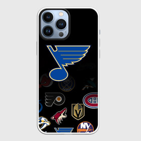 Чехол для iPhone 13 Pro Max с принтом NHL St. Louis Blues (Z) в Новосибирске,  |  | anaheim ducks | arizona coyotes | boston bruins | buffalo sabres | canadiens de montreal | carolina hurricanes | chicago blackhawks | colorado | hockey | nhl | st. louis blues | нхл | паттерн | спорт | хоккей