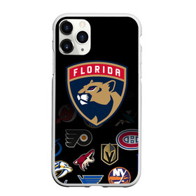 Чехол для iPhone 11 Pro Max матовый с принтом NHL Florida Panthers (Z) в Новосибирске, Силикон |  | anaheim ducks | arizona coyotes | boston bruins | buffalo sabres | calgary flames | canadiens de montreal | chicago blackhawks | colorado | florida panthers | hockey | nhl | нхл | паттерн | спорт | хоккей