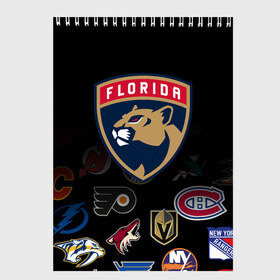 Скетчбук с принтом NHL Florida Panthers (Z) в Новосибирске, 100% бумага
 | 48 листов, плотность листов — 100 г/м2, плотность картонной обложки — 250 г/м2. Листы скреплены сверху удобной пружинной спиралью | anaheim ducks | arizona coyotes | boston bruins | buffalo sabres | calgary flames | canadiens de montreal | chicago blackhawks | colorado | florida panthers | hockey | nhl | нхл | паттерн | спорт | хоккей