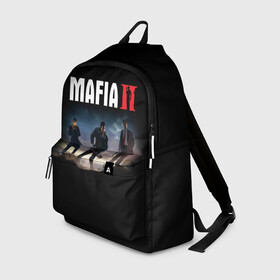 Рюкзак 3D с принтом Mafia II:Definitive Edition в Новосибирске, 100% полиэстер | лямки с регулируемой длиной, сверху петелька, чтобы рюкзак можно было повесить на вешалку. Основное отделение закрывается на молнию, как и внешний карман. Внутри два дополнительных кармана, один из которых закрывается на молнию. По бокам два дополнительных кармашка | definitive edition | mafia | mafia ii | вито скалетта | генри томасино | джо барбаро | игра | лео галанте | мафия | мафия 2 | томас анджело | франческа | фрэнк винчи | шутер | эдди скарпа