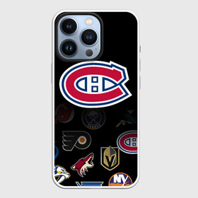 Чехол для iPhone 13 Pro с принтом NHL Canadiens de Montral (Z) в Новосибирске,  |  | anaheim ducks | arizona coyotes | boston bruins | buffalo sabres | calgary flames | canadiens de montreal | carolina hurricanes | chicago blackhawks | colorado | hockey | nhl | нхл | паттерн | спорт | хоккей