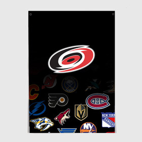 Постер с принтом NHL Carolina Hurricanes (Z) в Новосибирске, 100% бумага
 | бумага, плотность 150 мг. Матовая, но за счет высокого коэффициента гладкости имеет небольшой блеск и дает на свету блики, но в отличии от глянцевой бумаги не покрыта лаком | anaheim ducks | arizona coyotes | boston bruins | buffalo sabres | calgary flames | canadiens de montreal | carolina hurricanes | chicago blackhawks | colorado | hockey | nhl | нхл | паттерн | спорт | хоккей