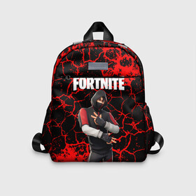 Детский рюкзак 3D с принтом Fortnite Ikonik. в Новосибирске, 100% полиэстер | лямки с регулируемой длиной, сверху петелька, чтобы рюкзак можно было повесить на вешалку. Основное отделение закрывается на молнию, как и внешний карман. Внутри дополнительный карман. По бокам два дополнительных кармашка | Тематика изображения на принте: archetype | fortnite | fortnite 2 | fortnite x | ikonik | marshmello | raven | архетип | ворон | иконик | маршмелло | фортнайт | фортнайт 2 | фортнайт глава 2