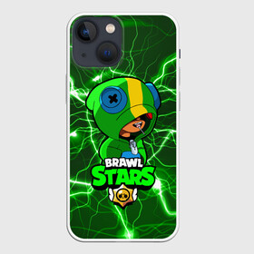 Чехол для iPhone 13 mini с принтом Brawl Stars LEON в Новосибирске,  |  | 8 bit | 8 бит | bibi | brawl | brawl stars | crow | leon | spike | sprout | stars | бравл | бравл старс | браво старс | игра | компьютерная | кров | леон | онлайн | старс