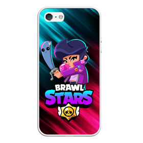 Чехол для iPhone 5/5S матовый с принтом BRAWL STARS BIBI в Новосибирске, Силикон | Область печати: задняя сторона чехла, без боковых панелей | bibi | brawl stars | coach mike | crow | gale | leon | leon shark | max | mecha crow | mortis | mr.p | phoenix | sally leon | sandy | spike | sprout | tara | unicorn | virus 8 bit | werewolf | ворон | оборотень