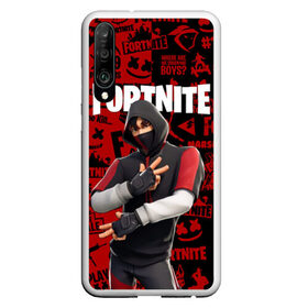 Чехол для Honor P30 с принтом FORTNITE x IKONIK в Новосибирске, Силикон | Область печати: задняя сторона чехла, без боковых панелей | deadmau5 | fortnite | fortnite 2 | fortnite x маршмелло | ikonik | marshmello | ninja | ninja streamer | raven | travis scott | ворон | иконик | ниндзя | пили | рейвен | трэвис скотт | фортнайт