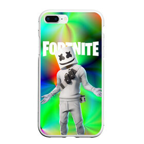 Чехол для iPhone 7Plus/8 Plus матовый с принтом FORTNITE x MARSHMELLO в Новосибирске, Силикон | Область печати: задняя сторона чехла, без боковых панелей | deadmau5 | fortnite | fortnite 2 | fortnite x маршмелло | ikonik | marshmello | ninja | ninja streamer | raven | travis scott | ворон | иконик | ниндзя | пили | рейвен | трэвис скотт | фортнайт