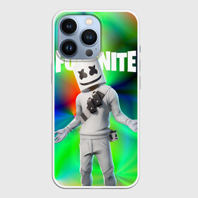 Чехол для iPhone 13 Pro с принтом FORTNITE x MARSHMELLO | ФОРТНАЙТ в Новосибирске,  |  | deadmau5 | fortnite | fortnite 2 | fortnite x маршмелло | ikonik | marshmello | ninja | ninja streamer | raven | travis scott | ворон | иконик | ниндзя | пили | рейвен | трэвис скотт | фортнайт