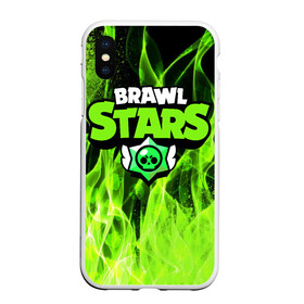 Чехол для iPhone XS Max матовый с принтом BRAWL STARS в Новосибирске, Силикон | Область печати: задняя сторона чехла, без боковых панелей | 8 bit | barley | brawl stars | brock | bull | colt | crow | dynamike | fire | frank | jessie | leon | nita | барли | бравл старс | брок | булл | ворон | джесси | динамайк | кольт | леон | огонь | фрэнк