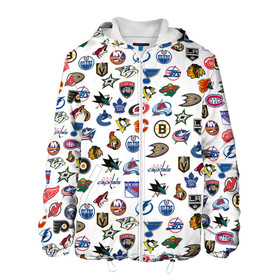 Мужская куртка 3D с принтом NHL PATTERN | НХЛ (Z) в Новосибирске, ткань верха — 100% полиэстер, подклад — флис | прямой крой, подол и капюшон оформлены резинкой с фиксаторами, два кармана без застежек по бокам, один большой потайной карман на груди. Карман на груди застегивается на липучку | anaheim ducks | arizona coyotes | boston bruins | buffalo sabres | calgary flames | canadiens de montreal | carolina hurricanes | chicago blackhawks | colorado | hockey | nhl | нхл | паттерн | спорт | хоккей