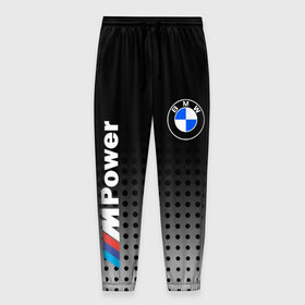 Мужские брюки 3D с принтом BMW в Новосибирске, 100% полиэстер | манжеты по низу, эластичный пояс регулируется шнурком, по бокам два кармана без застежек, внутренняя часть кармана из мелкой сетки | bmw | bmw лого | bmw марка | bmw эмблема | m power | power | бмв | бмв значок | бмв лого | бмв эмблема | бэха | значок bmw | лого автомобиля | логотип bmw | марка бмв | черно белый значок бмв