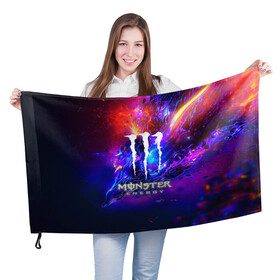 Флаг 3D с принтом MONSTER ENERGY в Новосибирске, 100% полиэстер | плотность ткани — 95 г/м2, размер — 67 х 109 см. Принт наносится с одной стороны | amg | auto | bmw | honda | jdm | mercedes | nissan | porsche | racing | sport | subar | toyota | автомобил | автомобильные | киа | лексус | марка | машины | митсубиси | ниссан | порше | спорт | субару | тесла | тойота | хонда