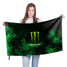 Флаг 3D с принтом MONSTER ENERGY в Новосибирске, 100% полиэстер | плотность ткани — 95 г/м2, размер — 67 х 109 см. Принт наносится с одной стороны | amg | auto | bmw | honda | jdm | mercedes | nissan | porsche | racing | sport | subar | toyota | автомобил | автомобильные | киа | лексус | марка | машины | митсубиси | ниссан | порше | спорт | субару | тесла | тойота | хонда