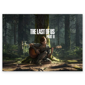 Поздравительная открытка с принтом The Last of Us part 2 в Новосибирске, 100% бумага | плотность бумаги 280 г/м2, матовая, на обратной стороне линовка и место для марки
 | day | ellie | games | joel | naughty dog | день | джоэл | игры | одни из нас | часть 2 | элли