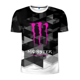 Мужская футболка 3D спортивная с принтом MONSTER ENERGY (Z) в Новосибирске, 100% полиэстер с улучшенными характеристиками | приталенный силуэт, круглая горловина, широкие плечи, сужается к линии бедра | Тематика изображения на принте: black monster | bmx | claw | cybersport | energy | monster | monster energy | moto | motocross | race | sport | киберспорт | когти | монстер энерджи | монстр | мото | мотокросс | ралли | скейтбординг | спорт | энергия