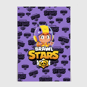 Постер с принтом BRAWL STARS BEA в Новосибирске, 100% бумага
 | бумага, плотность 150 мг. Матовая, но за счет высокого коэффициента гладкости имеет небольшой блеск и дает на свету блики, но в отличии от глянцевой бумаги не покрыта лаком | 8 bit | 8 бит | bibi | brawl stars | crow | el brown | leon | leon shark | max | mr.p | sally leon | shark | stars | virus | werewolf | акула | биби | вирус | ворон | леон | оборотень | пингвин