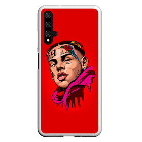 Чехол для Honor 20 с принтом Такеши 6ix9ine в Новосибирске, Силикон | Область печати: задняя сторона чехла, без боковых панелей | 