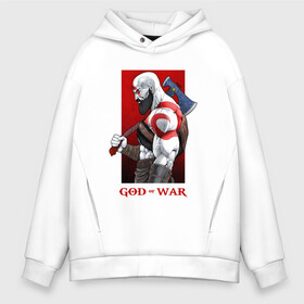 Мужское худи Oversize хлопок с принтом GOD OF WAR в Новосибирске, френч-терри — 70% хлопок, 30% полиэстер. Мягкий теплый начес внутри —100% хлопок | боковые карманы, эластичные манжеты и нижняя кромка, капюшон на магнитной кнопке | ascension | betrayal | chains of olympus | cratos | ghost of sparta | god of war | hack and slash | kratos | бог войны | кратос