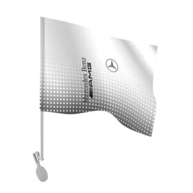 Флаг для автомобиля с принтом Mercedes-Benz в Новосибирске, 100% полиэстер | Размер: 30*21 см | amg | mercedes | mercedes значок | mercedes лого | mercedes марка | амг | бенц | лого автомобиля | логотип мерседес | мерин | мерс | мерседес | мерседес бенз | мерседес лого | мерседес эмблема