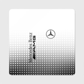 Магнит виниловый Квадрат с принтом Mercedes-Benz в Новосибирске, полимерный материал с магнитным слоем | размер 9*9 см, закругленные углы | amg | mercedes | mercedes значок | mercedes лого | mercedes марка | амг | бенц | лого автомобиля | логотип мерседес | мерин | мерс | мерседес | мерседес бенз | мерседес лого | мерседес эмблема