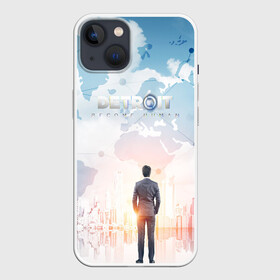 Чехол для iPhone 13 с принтом DETROIT:BECOME HUMAN в Новосибирске,  |  | action | ai | android | connor | detroit become human | game | rk 800 | rk 900 | андроиды | детектив | игра | игры | интерактивное кино | кара | коннор | логотип | маркус | роботы | фирменный стиль | экшн