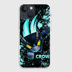 Чехол для iPhone 13 mini с принтом Brawl Stars CROW в Новосибирске,  |  | 8 bit | 8 бит | bibi | brawl | brawl stars | crow | leon | spike | sprout | stars | бравл | бравл старс | браво старс | игра | компьютерная | кров | леон | онлайн | старс