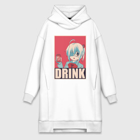 Платье-худи хлопок с принтом DRINK в Новосибирске,  |  | anime | chuunibyou | cute | demo | drink | eye | ga | girl | hope | kawai | kawaii | koi | manga | rikka | takanashi | wicked | аниме | бант | гл | глаз | грешный | девочка | злой | любви | манга | на | надпись | не | пить | плакат | п