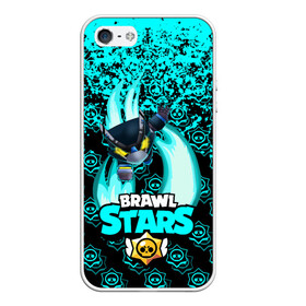 Чехол для iPhone 5/5S матовый с принтом Brawl stars mecha crow в Новосибирске, Силикон | Область печати: задняя сторона чехла, без боковых панелей | bibi | brawl stars | coach mike | leon | leon shark | mecha crow | mr.p | sally leon | sandy | sprout | unicorn | virus 8 bit | биби | бравл старс | вирус 8 бит | леон | оборотень | спроут | сэли леон