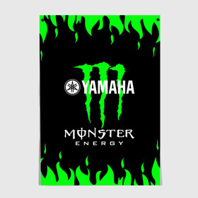 Постер с принтом MONSTER ENERGY (Z) в Новосибирске, 100% бумага
 | бумага, плотность 150 мг. Матовая, но за счет высокого коэффициента гладкости имеет небольшой блеск и дает на свету блики, но в отличии от глянцевой бумаги не покрыта лаком | bike | energy | monster | monster energy | moto | motocycle | sport | sportmotorcycle | yamaha | когти | монстер энерджи | монстр | мото | спорт | энергия | ямаха