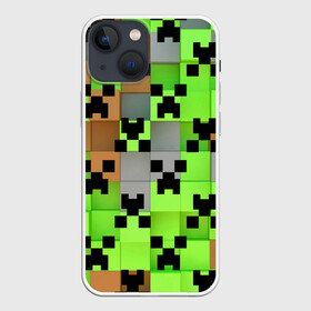 Чехол для iPhone 13 mini с принтом Minecraft. в Новосибирске,  |  | Тематика изображения на принте: craft | game | mine | minecraft | minecraftmemories | pixel | tnt | twitter | блок | динамит | игра | красный блок | майнкрафт | маркус перссон | пиксель | ремесло | тротил | шахта