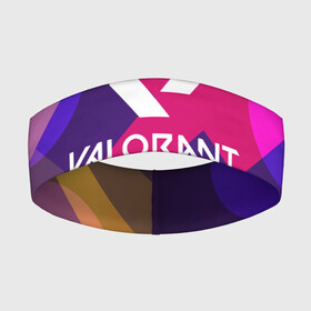 Повязка на голову 3D с принтом Valorant в Новосибирске,  |  | brimstone | coba | csgo | cypher | jett | phoenix | riot games | sage | valorant | viper | валарант | валорант | кс