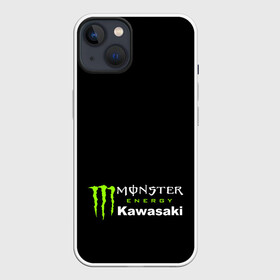 Чехол для iPhone 13 с принтом MONSTER ENERGY KAWASAKI | МОНСТЕР ЭНЕРДЖИ КАВАСАКИ (Z) в Новосибирске,  |  | bike | energy | kawasaki | monster | monster energy | moto | motocross | ninja | sport | zzr | кавасаки | кавасаки ниндзя | монстер энерджи | монстр | мото | мотокросс | ниндзя | спорт | энергия