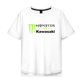 Мужская футболка хлопок Oversize с принтом KAWASAKI (Z) в Новосибирске, 100% хлопок | свободный крой, круглый ворот, “спинка” длиннее передней части | bike | energy | kawasaki | monster | monster energy | moto | motocross | ninja | sport | zzr | кавасаки | кавасаки ниндзя | монстер энерджи | монстр | мото | мотокросс | ниндзя | спорт | энергия
