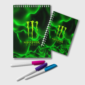 Блокнот с принтом MONSTER ENERGY в Новосибирске, 100% бумага | 48 листов, плотность листов — 60 г/м2, плотность картонной обложки — 250 г/м2. Листы скреплены удобной пружинной спиралью. Цвет линий — светло-серый
 | energy | honda | mercedes | monster energy | porsche | racing | sport | toyota | автомобил | автомобильные | марка | машины | митсубиси | монстр | монстр энерджи | порше | спорт | тесла | тойота | хонда