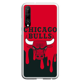 Чехол для Honor P30 с принтом Chicago Bulls в Новосибирске, Силикон | Область печати: задняя сторона чехла, без боковых панелей | 23 | air jordan | bulls | chicago bulls | jordan | michael jordan | nba | paris saint germain | psg | red | sport | быки | джордан | майкл джордан | псж | спорт | чикаго буллс