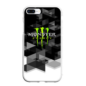 Чехол для iPhone 7Plus/8 Plus матовый с принтом MONSTER ENERGY в Новосибирске, Силикон | Область печати: задняя сторона чехла, без боковых панелей | Тематика изображения на принте: black monster | bmx | claw | cybersport | energy | monster | monster energy | moto | motocross | race | sport | киберспорт | когти | монстер энерджи | монстр | мото | мотокросс | ралли | скейтбординг | спорт | энергия