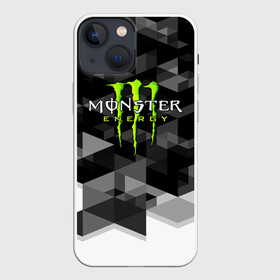 Чехол для iPhone 13 mini с принтом MONSTER ENERGY в Новосибирске,  |  | Тематика изображения на принте: black monster | bmx | claw | cybersport | energy | monster | monster energy | moto | motocross | race | sport | киберспорт | когти | монстер энерджи | монстр | мото | мотокросс | ралли | скейтбординг | спорт | энергия