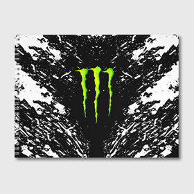 Альбом для рисования с принтом MONSTER ENERGY в Новосибирске, 100% бумага
 | матовая бумага, плотность 200 мг. | black monster | bmx | claw | cybersport | energy | monster | monster energy | moto | motocross | race | sport | киберспорт | когти | монстер энерджи | монстр | мото | мотокросс | ралли | скейтбординг | спорт | энергия