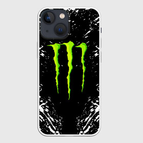 Чехол для iPhone 13 mini с принтом MONSTER ENERGY в Новосибирске,  |  | Тематика изображения на принте: black monster | bmx | claw | cybersport | energy | monster | monster energy | moto | motocross | race | sport | киберспорт | когти | монстер энерджи | монстр | мото | мотокросс | ралли | скейтбординг | спорт | энергия