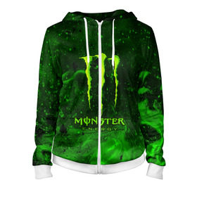 Женская толстовка 3D на молнии с принтом MONSTER ENERGY в Новосибирске, 100% полиэстер | длина до линии бедра, манжеты и пояс оформлены мягкой тканевой резинкой, двухслойный капюшон со шнурком для регулировки, спереди молния, по бокам два кармана | energy | honda | mercedes | monster energy | porsche | racing | sport | toyota | автомобил | автомобильные | марка | машины | митсубиси | монстр | монстр энерджи | порше | спорт | тесла | тойота | хонда