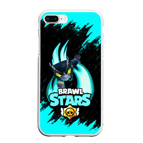 Чехол для iPhone 7Plus/8 Plus матовый с принтом Brawl stars mecha crow в Новосибирске, Силикон | Область печати: задняя сторона чехла, без боковых панелей | bibi | brawl stars | coach mike | leon | leon shark | mecha crow | mr.p | sally leon | sandy | sprout | unicorn | virus 8 bit | биби | бравл старс | вирус 8 бит | леон | оборотень | спроут | сэли леон