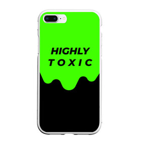 Чехол для iPhone 7Plus/8 Plus матовый с принтом HIGHLY toxic 0 2 в Новосибирске, Силикон | Область печати: задняя сторона чехла, без боковых панелей | Тематика изображения на принте: green | neon | street style | style | toxic