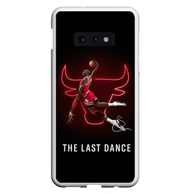 Чехол для Samsung S10E с принтом The Last Dance в Новосибирске, Силикон | Область печати: задняя сторона чехла, без боковых панелей | air | ball | basket | basketball | bulls | chicago | dance | jordan | jordans | jumpman | last | nba | sport | баскетбол | джордан | майкл | мяч | нба | последний | спорт | танец