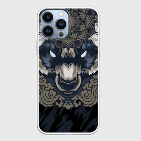 Чехол для iPhone 13 Pro Max с принтом Зверь в Новосибирске,  |  | арт | белый | бурый | всю | геометрия | граффити | дикие | добрые | животные | зверь | злые | картинка | кума | лого | медведь | на | опасный | панда | рисунок | текстуры | фон | хищник | цвет | эмблема